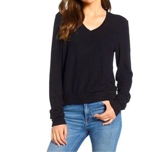 Wildfox Baggy Beach Jumper Essential Solid V Neck